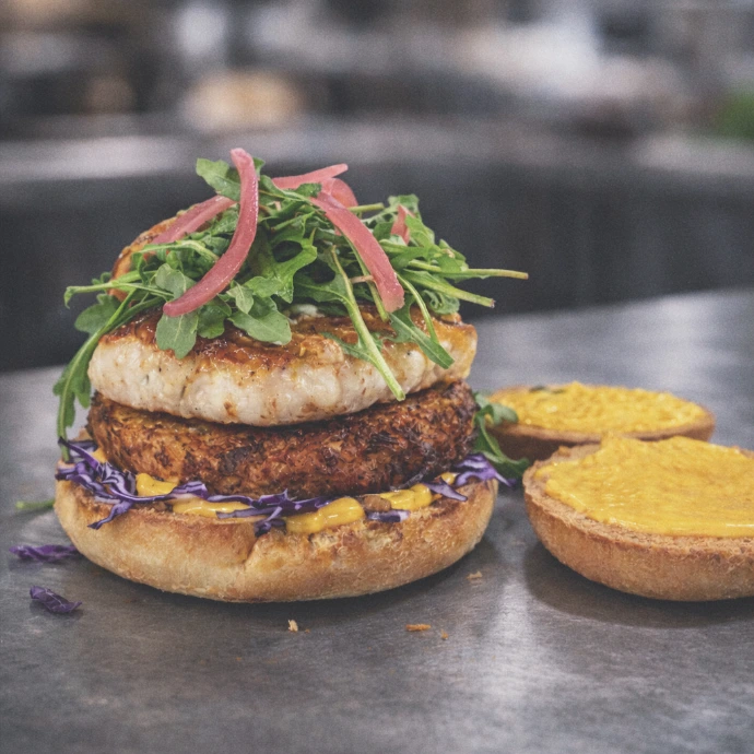 produits frais burger street food poisson var Provence Finn